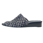 Hermes Mesh Sandals Mule Shoes Black Leather Sophistication Lightweight — view 3