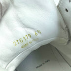 Prada High Cut Sneakers Lace Up Shoes Leather White Triangle Logo Sophistication — view 9