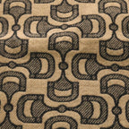 Gucci Horsebit Pattern Fringe Scarf Beige — view 2