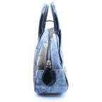 Dior Double Saddle Bag Navy Denim Canvas — view 3