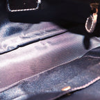 Dior Double Saddle Bag Navy Denim Canvas — view 4