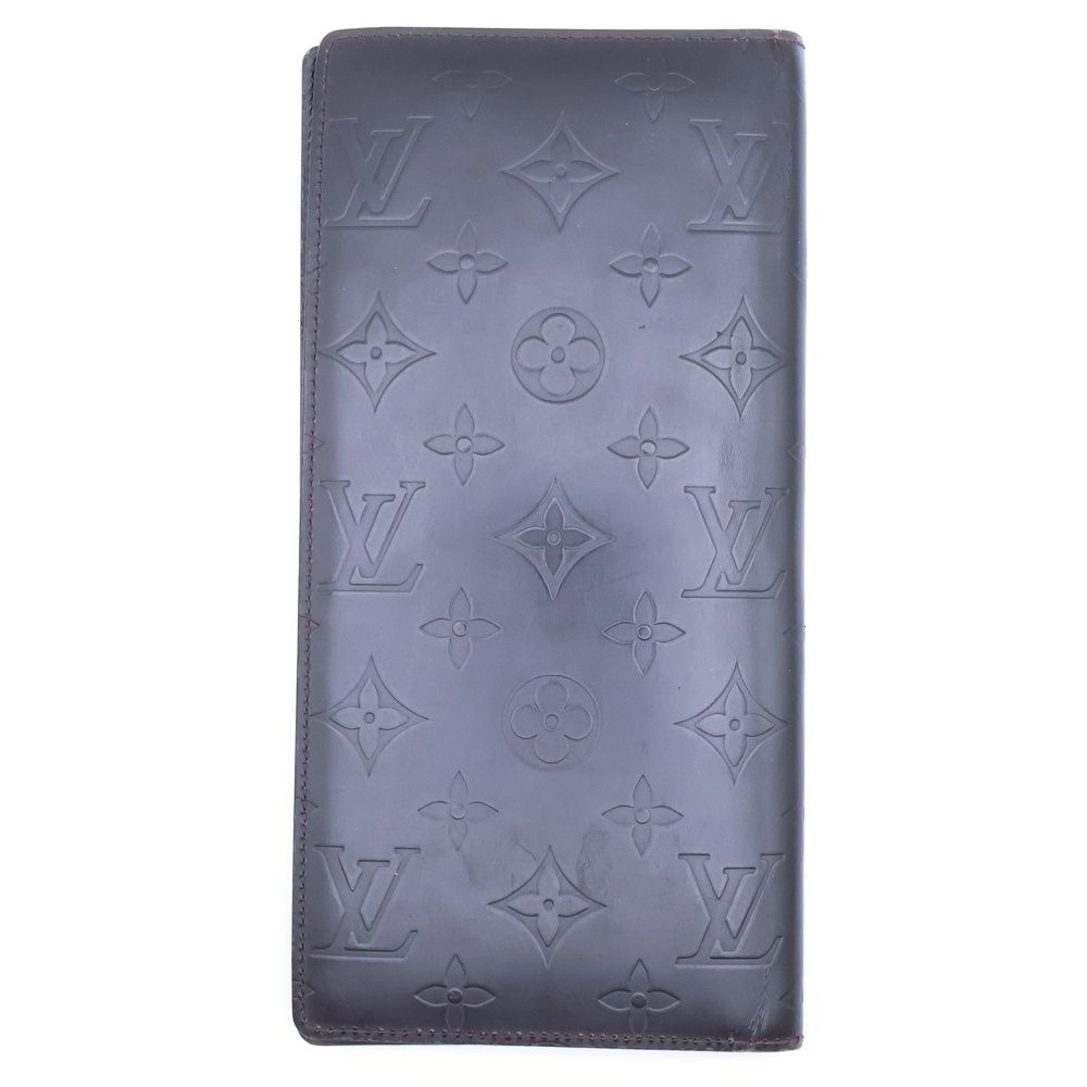 Louis Vuitton Glace Porte Feuille Double Cafe Monogram Notebook Cover Brown — view 2