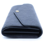 Louis Vuitton Monogram Empreinte Portefeuille Sarah Wallet Black Noir Leather — view 3
