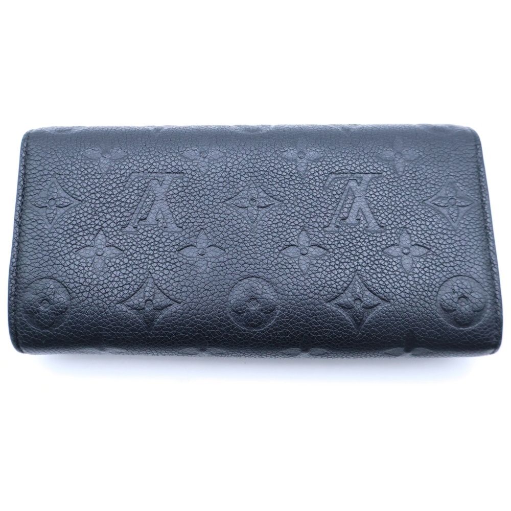 Louis Vuitton Monogram Empreinte Portefeuille Sarah Wallet Black Noir Leather — view 2