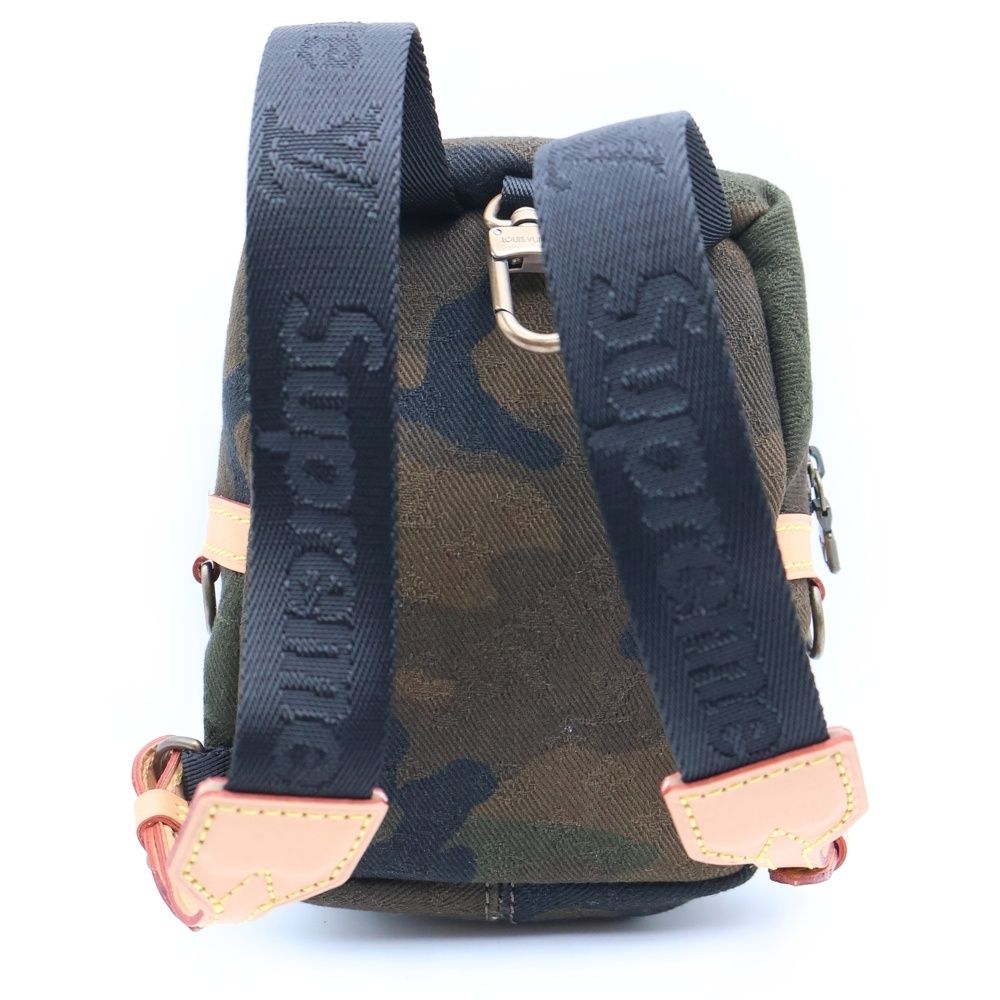 Louis Vuitton Supreme Apollo Nano Backpack Charm Camouflage Khaki — view 2