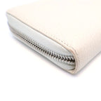 Gucci Petit Marmont Zip Around Wallet Card Case White Leather Silver — view 5