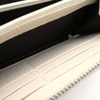 Gucci Petit Marmont Zip Around Wallet Card Case White Leather Silver — view 4