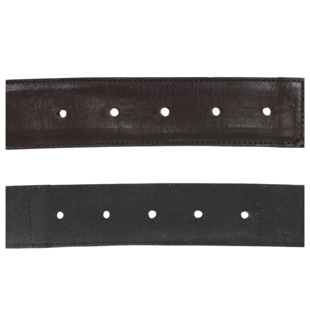 Fendi Zucca FF Logo Dark Brown Gold Canvas Leather Belt — view 7