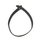 Fendi Zucca FF Logo Dark Brown Gold Canvas Leather Belt — view 9