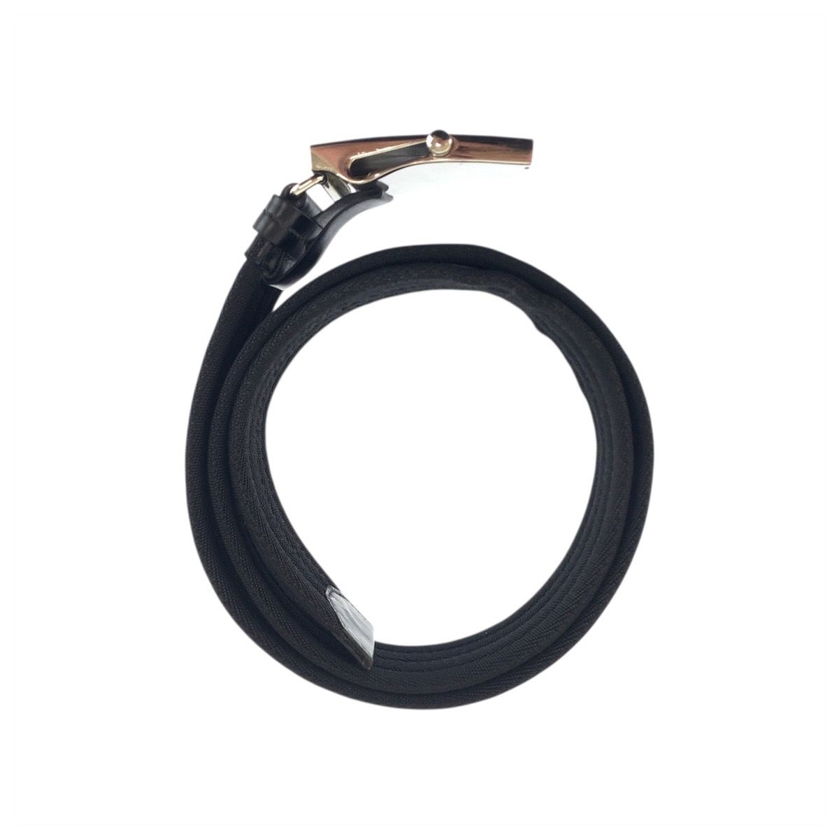 Prada Black Silver Nylon Belt Rolla Buckle — view 4
