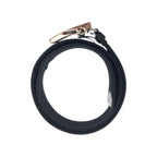 Prada Black Silver Nylon Belt Rolla Buckle — view 3