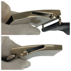 Prada Black Silver Nylon Belt Rolla Buckle — view 7
