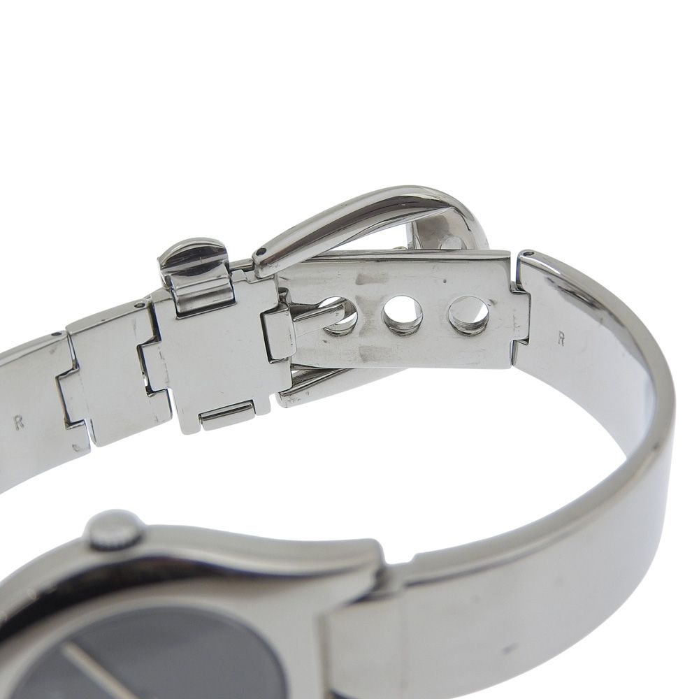 Gucci Stainless Steel Black Quartz Analog Display Dial Watch — view 7