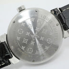 Louis Vuitton Tambour Date Brown SS Quartz Watch — view 4