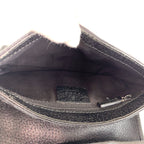 Gucci Black Silver GG Canvas Leather Belt Bag Waist Pouch — view 8