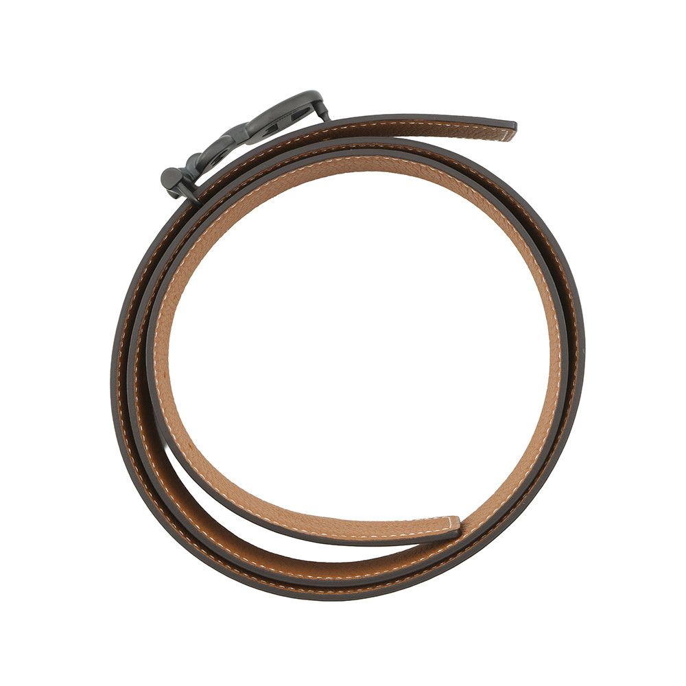 Hermes Belt Yachting 32 Black Gold Box Calf Epsom 95 — view 3