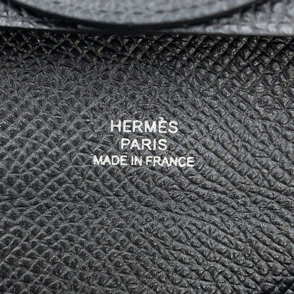 Hermes Coin Case Bastia Black Epsom Purse — view 8