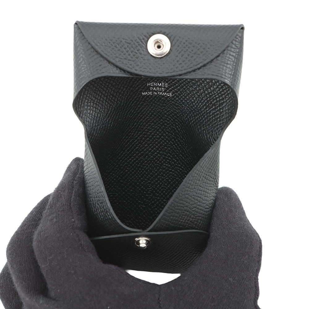 Hermes Coin Case Bastia Black Epsom Purse — view 5