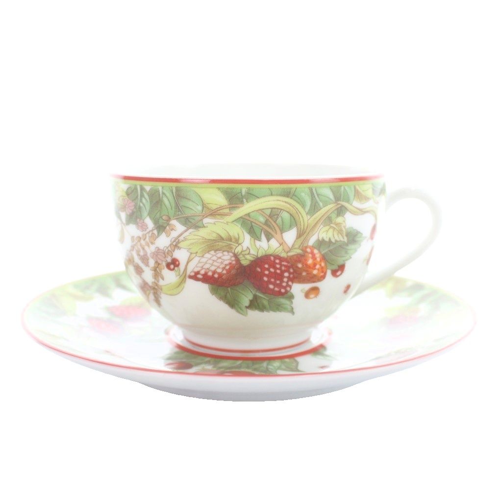 Hermes Pythagoras Cup & So Sa 5 Set White MW with Floral — view 3