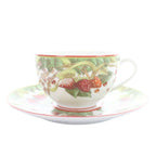 Hermes Pythagoras Cup & So Sa 5 Set White MW with Floral — view 3