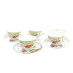 Hermes Pythagoras Cup & So Sa 5 Set White MW with Floral — view 2