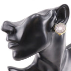 Hermes Series Gold Plated Shell Earrings — view 2