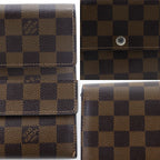 Louis Vuitton Portefeuille Sarah Damier Canvas Brown Wallet — view 8
