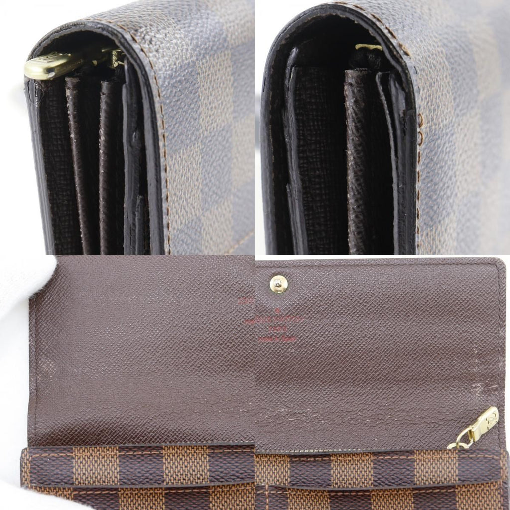 Louis Vuitton Portefeuille Sarah Damier Canvas Brown Wallet — view 9
