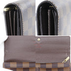 Louis Vuitton Portefeuille Sarah Damier Canvas Brown Wallet — view 9