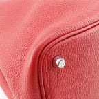 Hermes Picotin Lock 18 PM Taurillon Clemence Red D Handbag — view 4