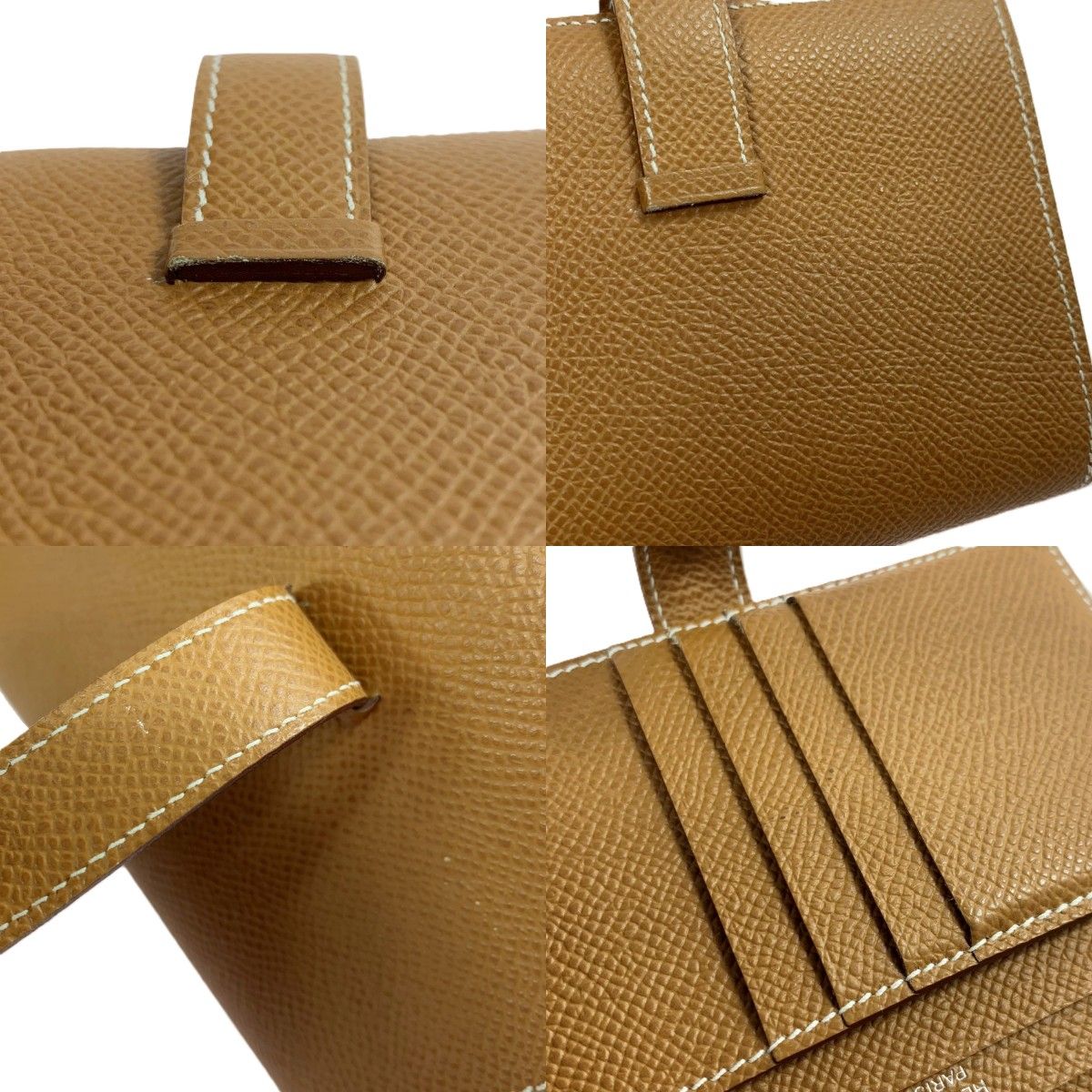 Hermes Bifold Wallet Bearn Compact Silver Hhardware — view 5
