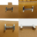 Hermes Bifold Wallet Bearn Compact Silver Hhardware — view 4