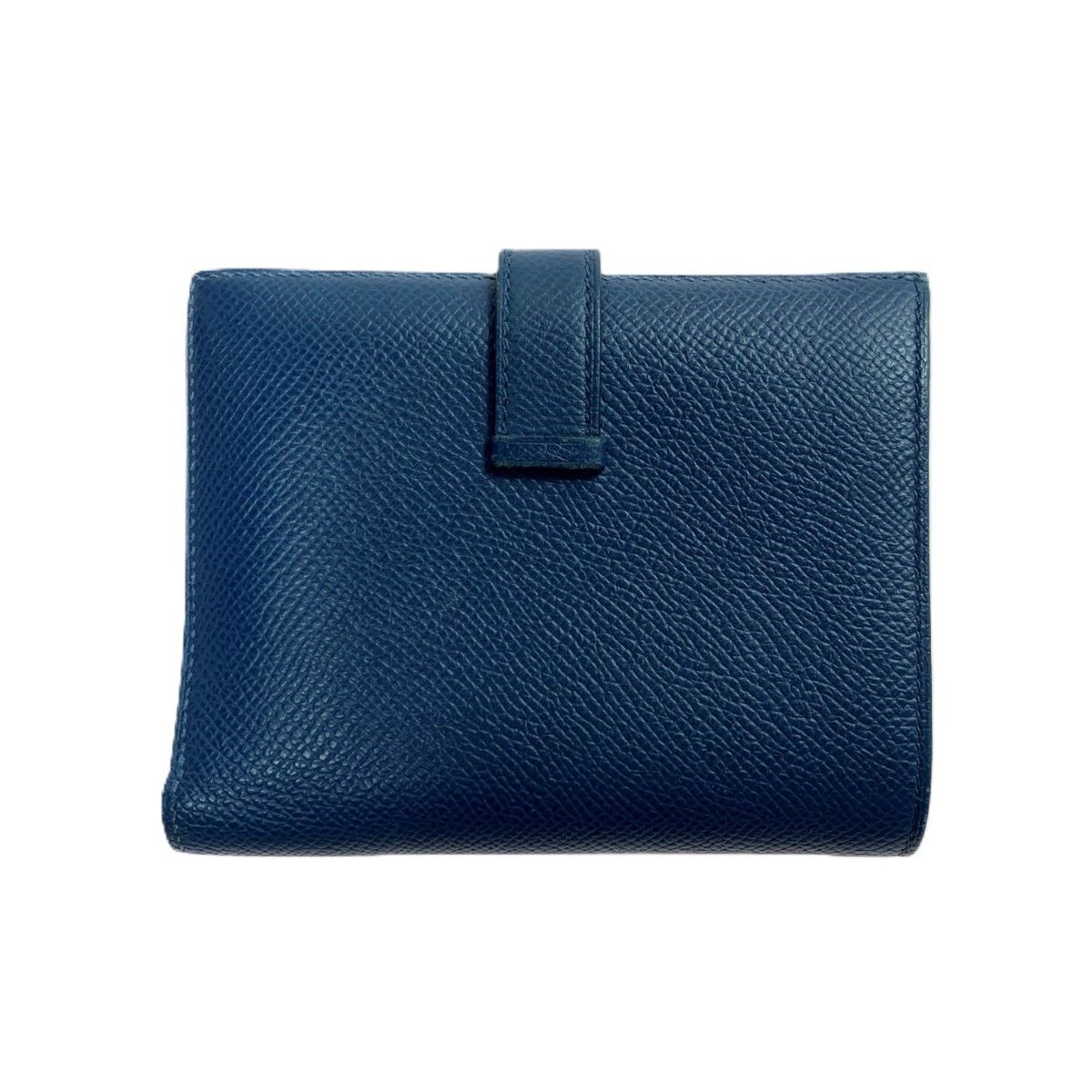 Hermes Bifold Wallet Bearn Compact Gold Black Hhardware — view 3