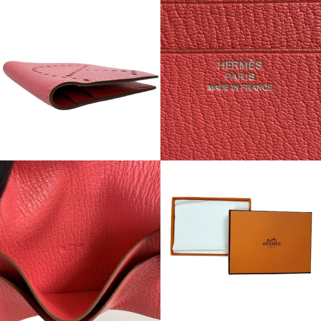 Hermes Evelyne Chevre Pink Card Case — view 5