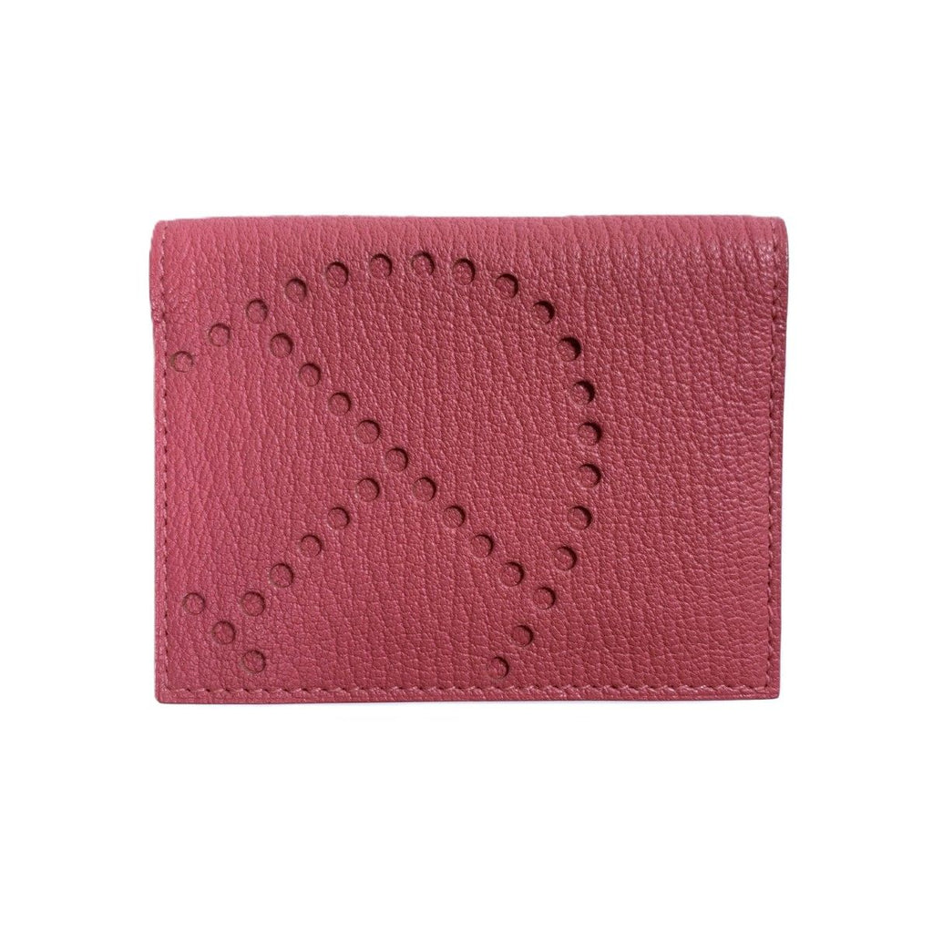 Hermes Evelyne Chevre Pink Card Case — view 2