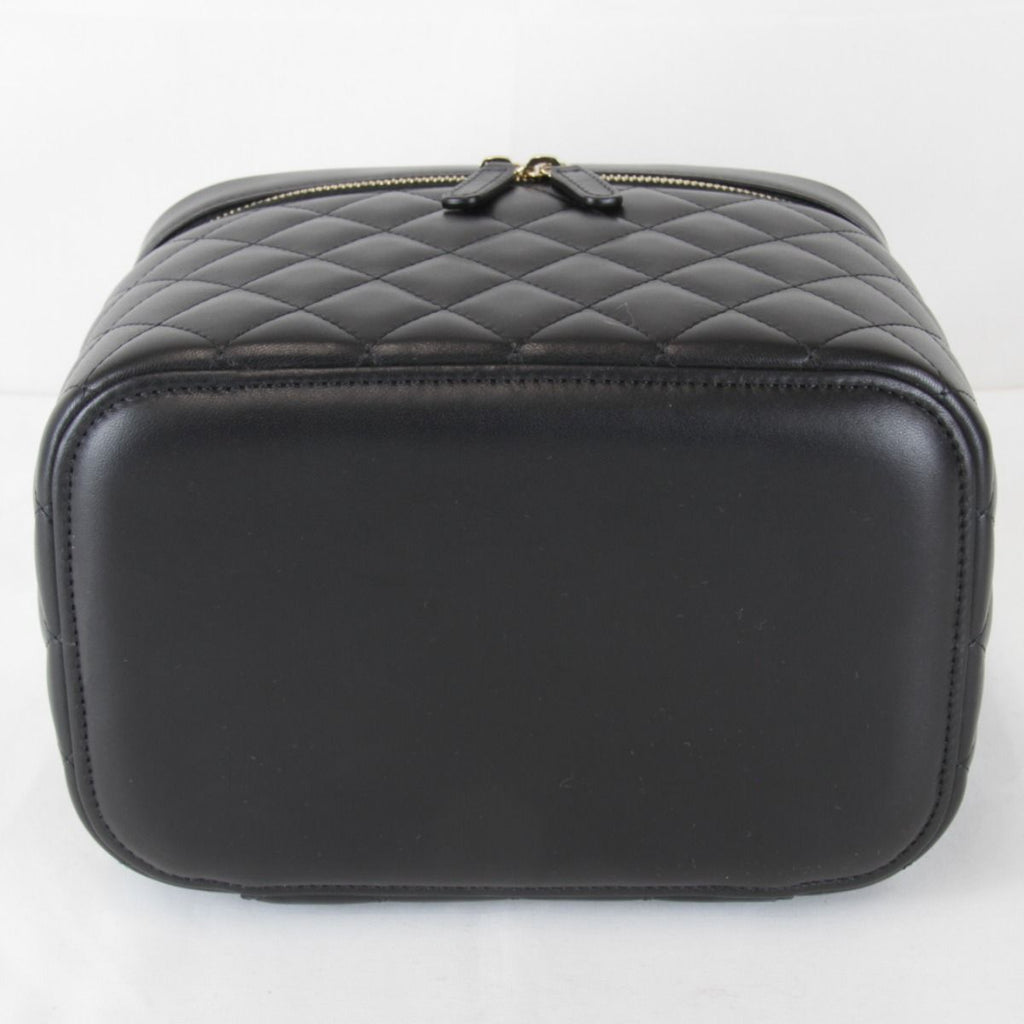Chanel Quilted Vanity Bag Lambskin Black High Bag — view 8