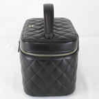 Chanel Quilted Vanity Bag Lambskin Black High Bag — view 4
