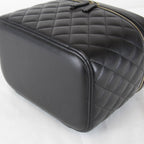 Chanel Quilted Vanity Bag Lambskin Black High Bag — view 6