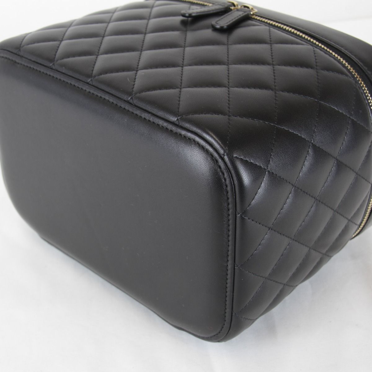 Chanel Quilted Vanity Bag Lambskin Black High Bag — view 6