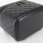 Chanel Quilted Vanity Bag Lambskin Black High Bag — view 7