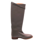 Hermes Kelly Jumping Boots Long Shoes Gray 35 — view 2
