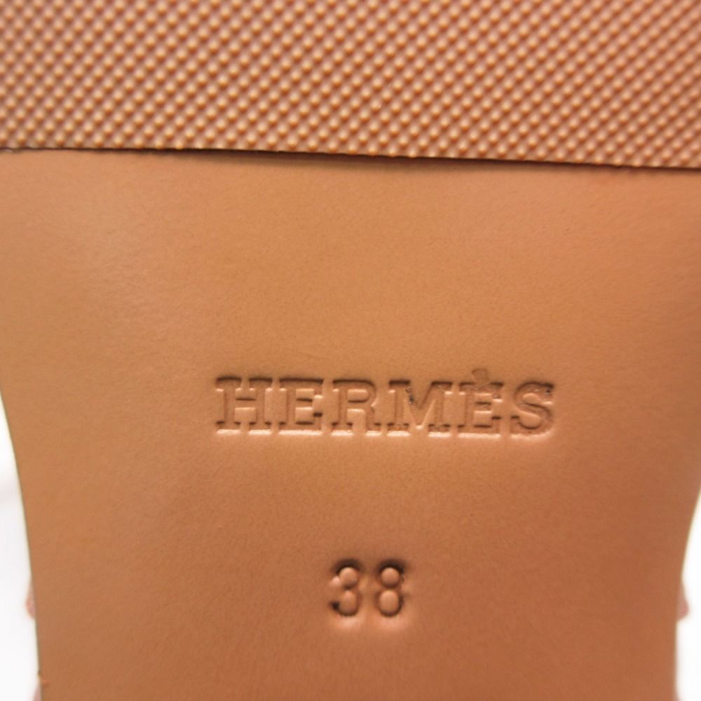Hermes Neo Short Boots Shoes Brown Silver Kelly 38 — view 6