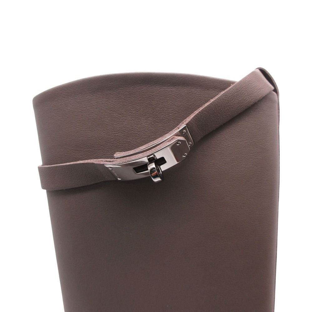 Hermes Kelly Jumping Boots Long Shoes Gray 35 — view 7