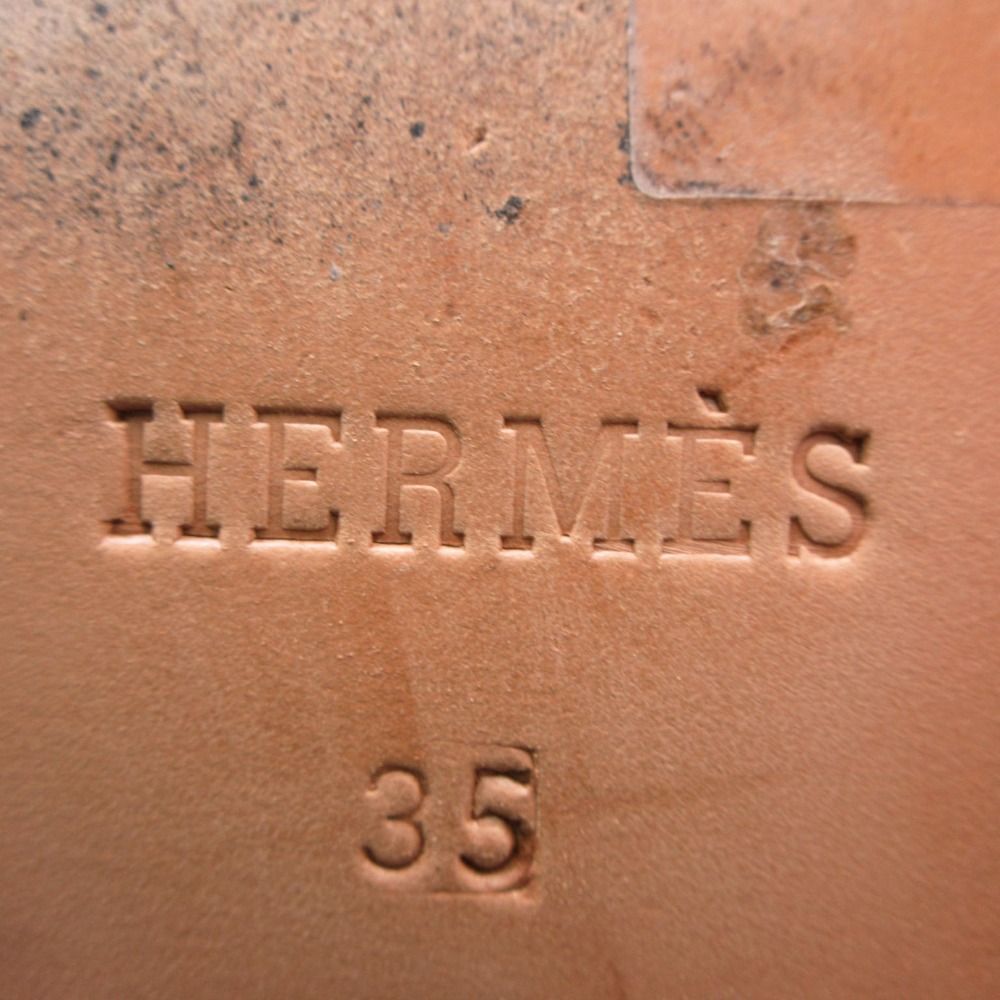 Hermes Kelly Jumping Boots Long Shoes Gray 35 — view 6