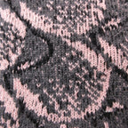 Prada Long Knit Gloves Gray Light Pink Pouch — view 7