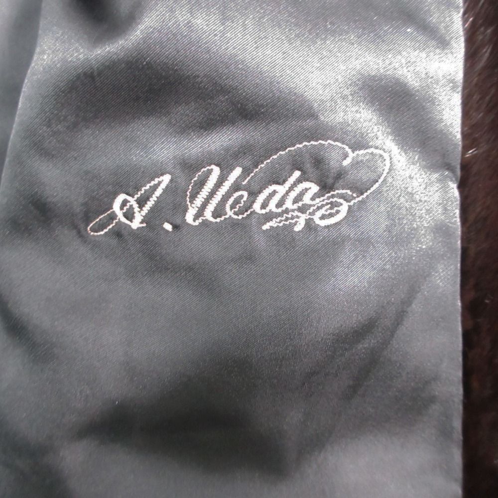 Celine Mink Real Fur Shawl Collar Coat Black — view 3