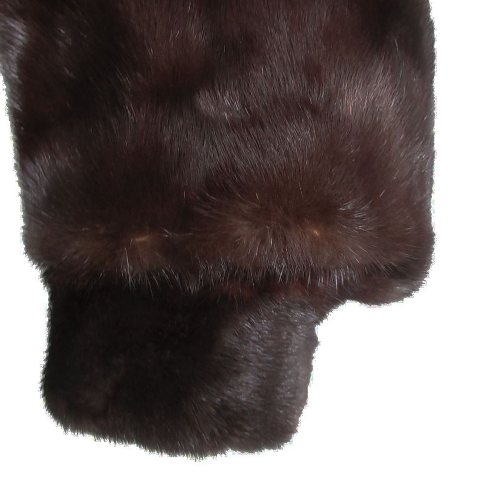 Celine Mink Real Fur Shawl Collar Coat Black — view 4