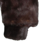 Celine Mink Real Fur Shawl Collar Coat Black — view 4