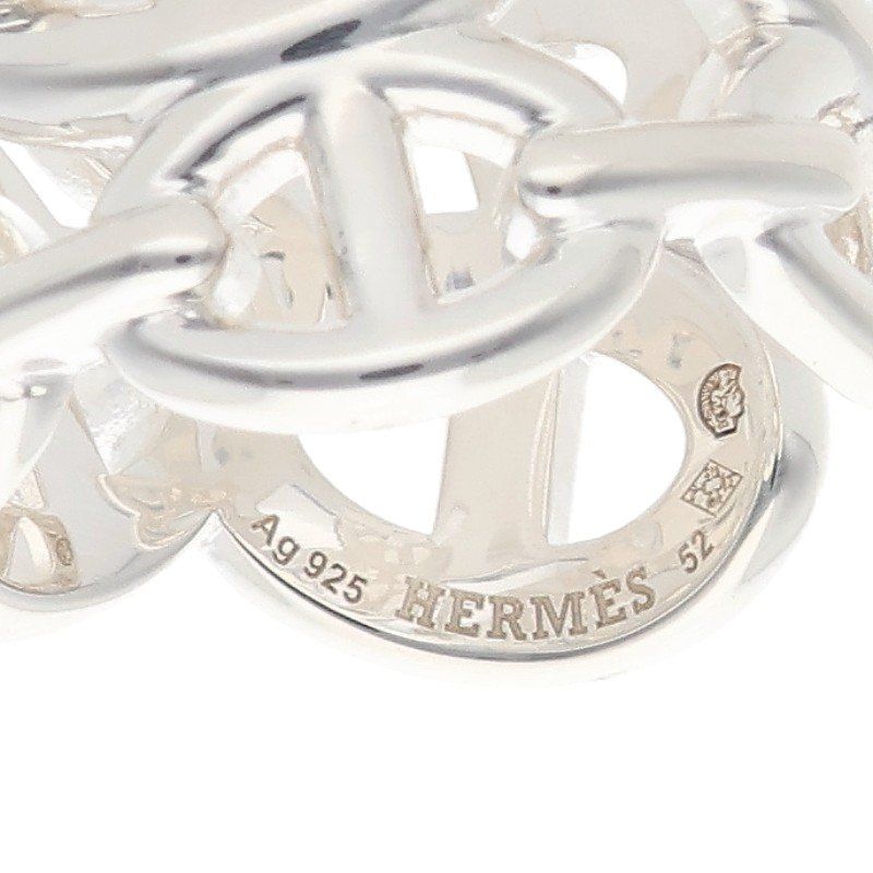 Hermes Chaine D'ancre Enchainee GM Silver Ring 52 — view 4