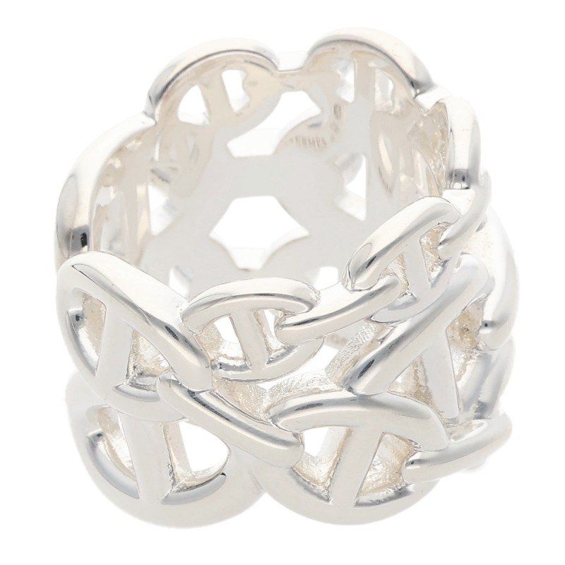 Hermes Chaine D'ancre Enchainee GM Silver Ring 52 — view 5